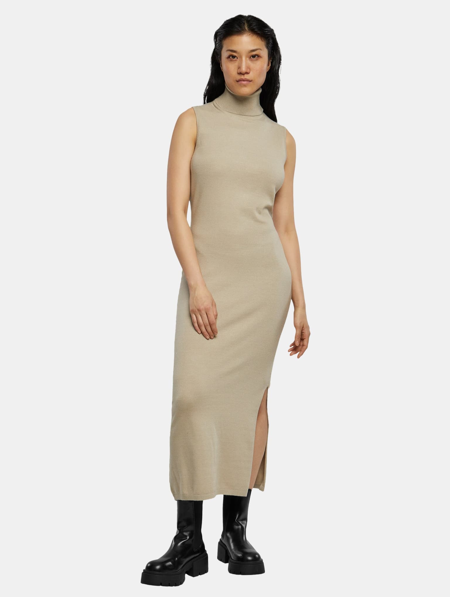 Urban Classics Ladies Knitted Eco Viscose Turtleneck Dress – Bild 3