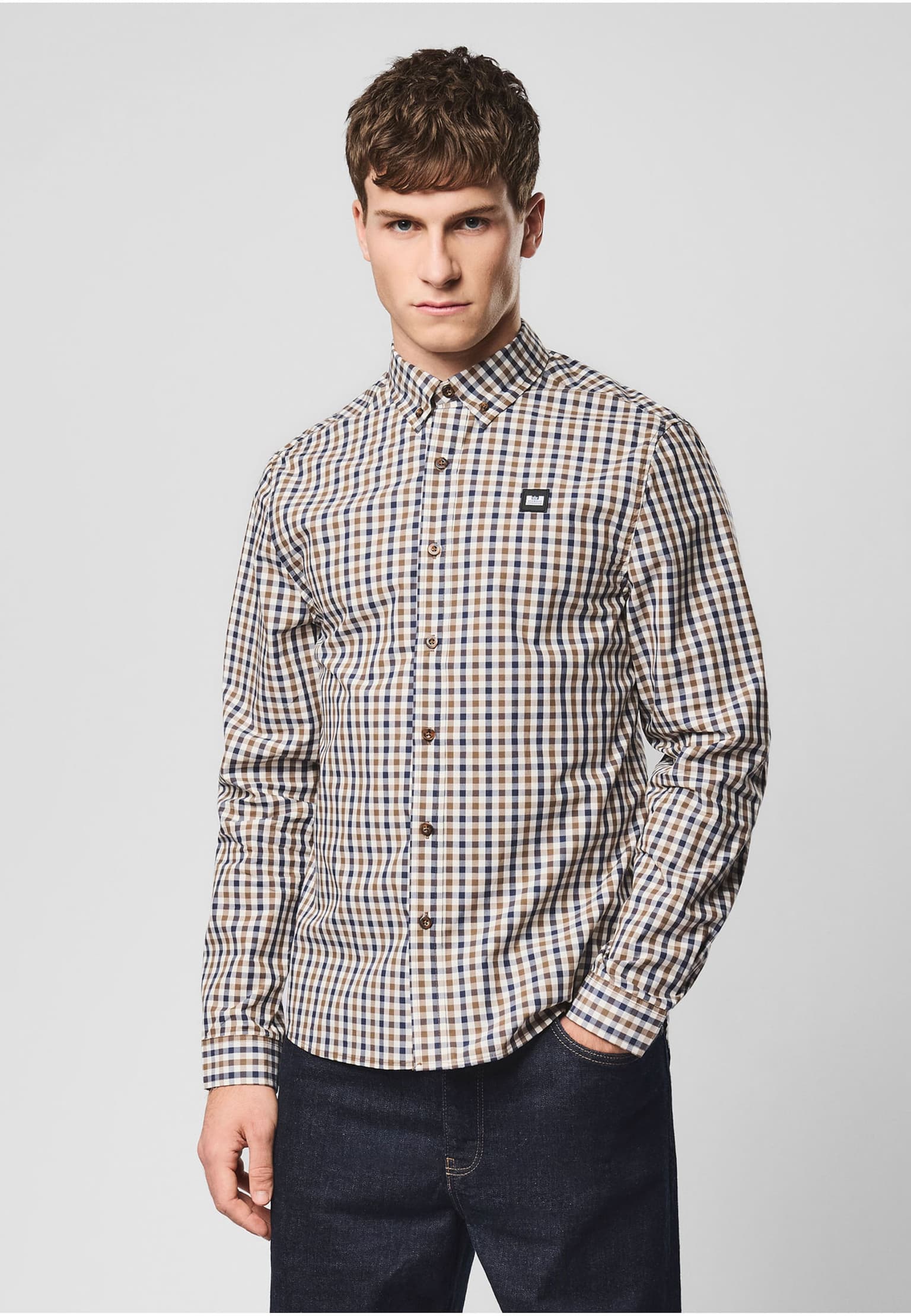 Weekend Offender LISBON HOUSE CHECK LONG SLEEVE SHIRT