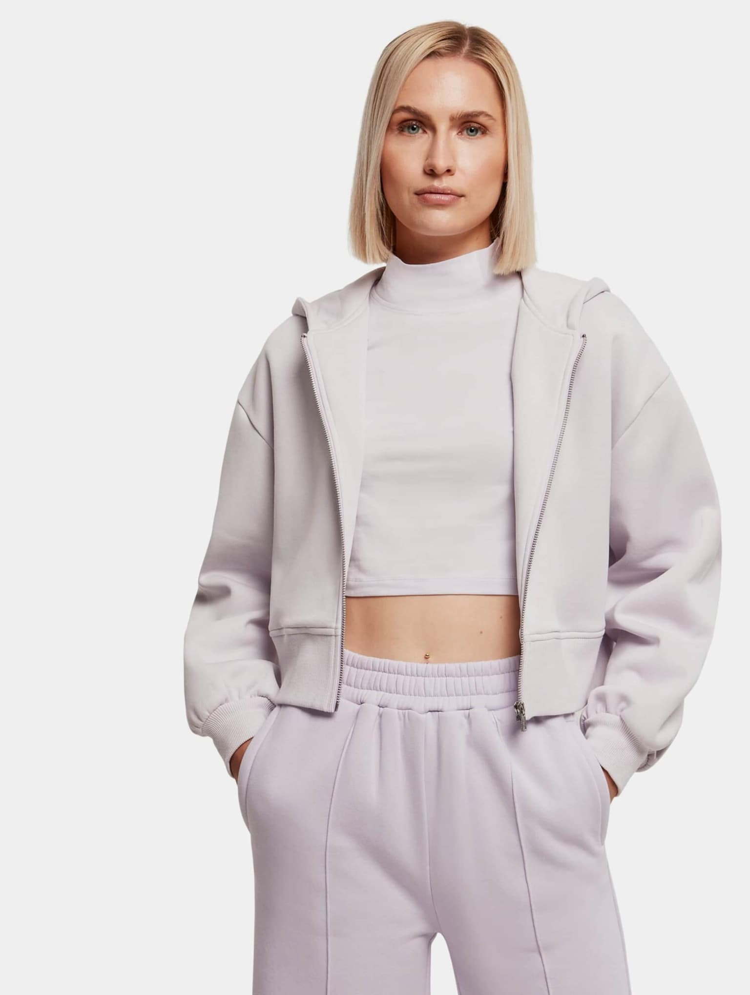 Urban Classics Ladies Short Oversized Zip Jacket