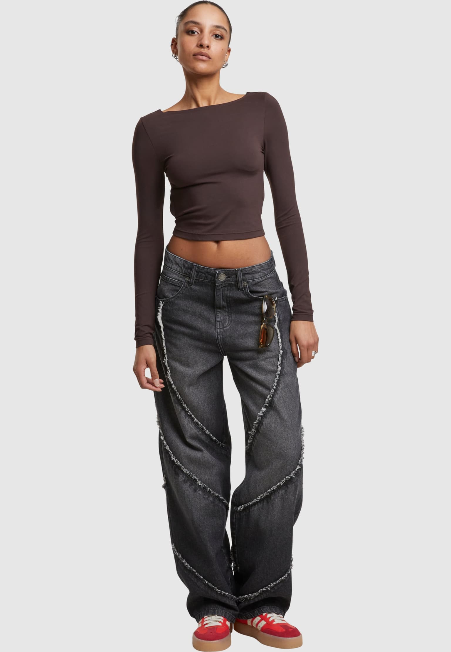 Urban Classics Ladies Slim Fit Longsleeve – Bild 4