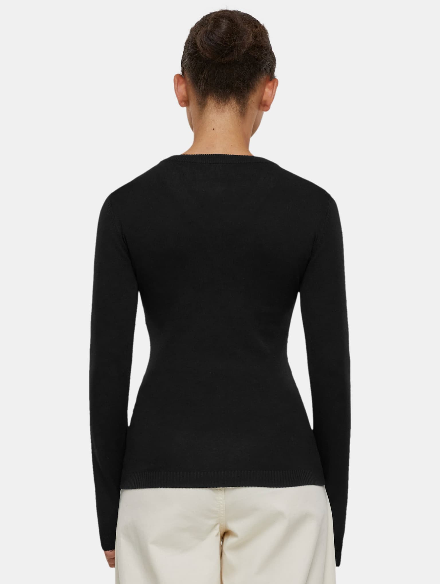 Urban Classics Ladies Knitted V-Neck Sweater – Bild 2