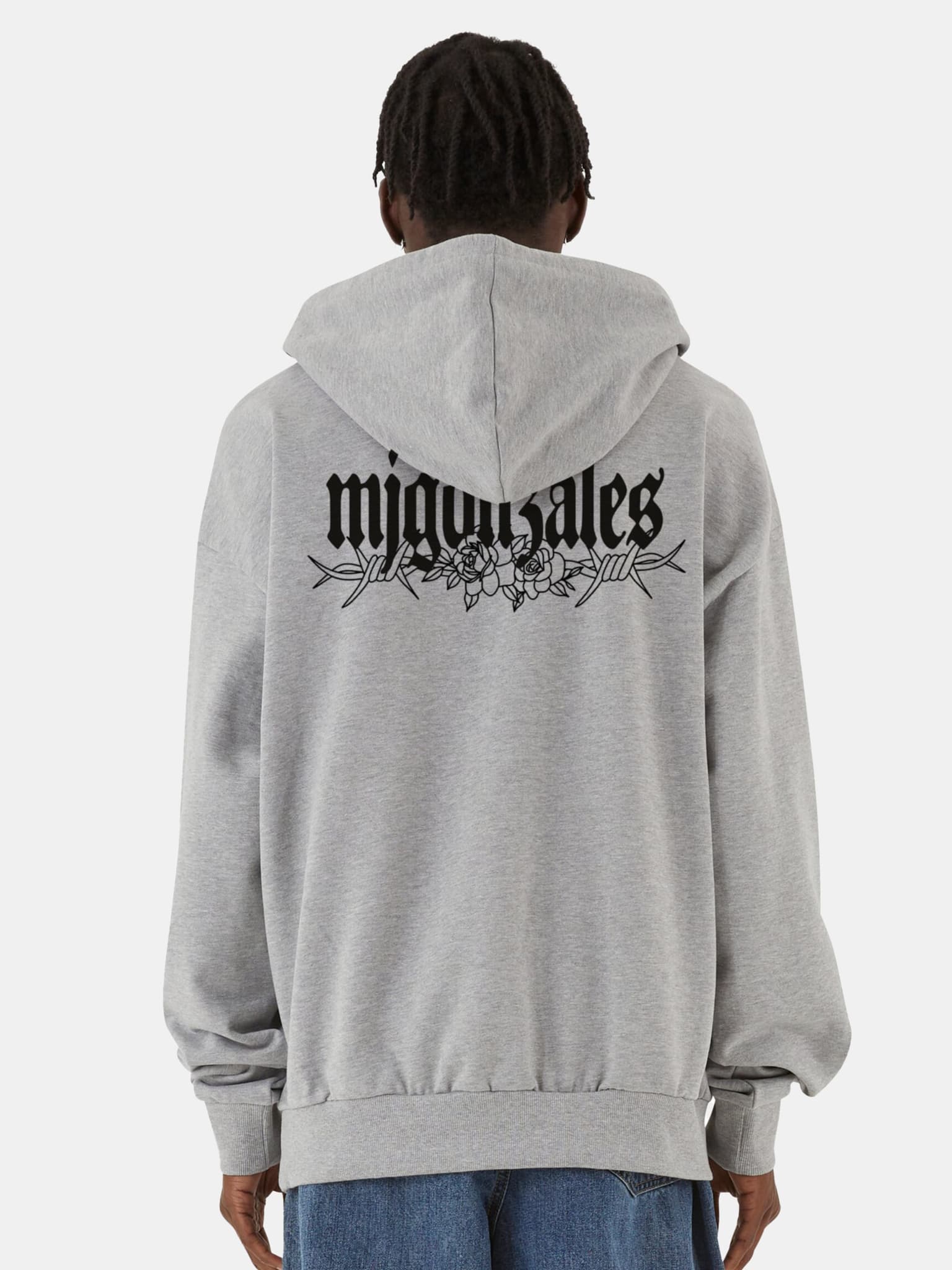 MJ Gonzales BARBED BLOOM - HEAVY OVERSIZED HOODY – Bild 2