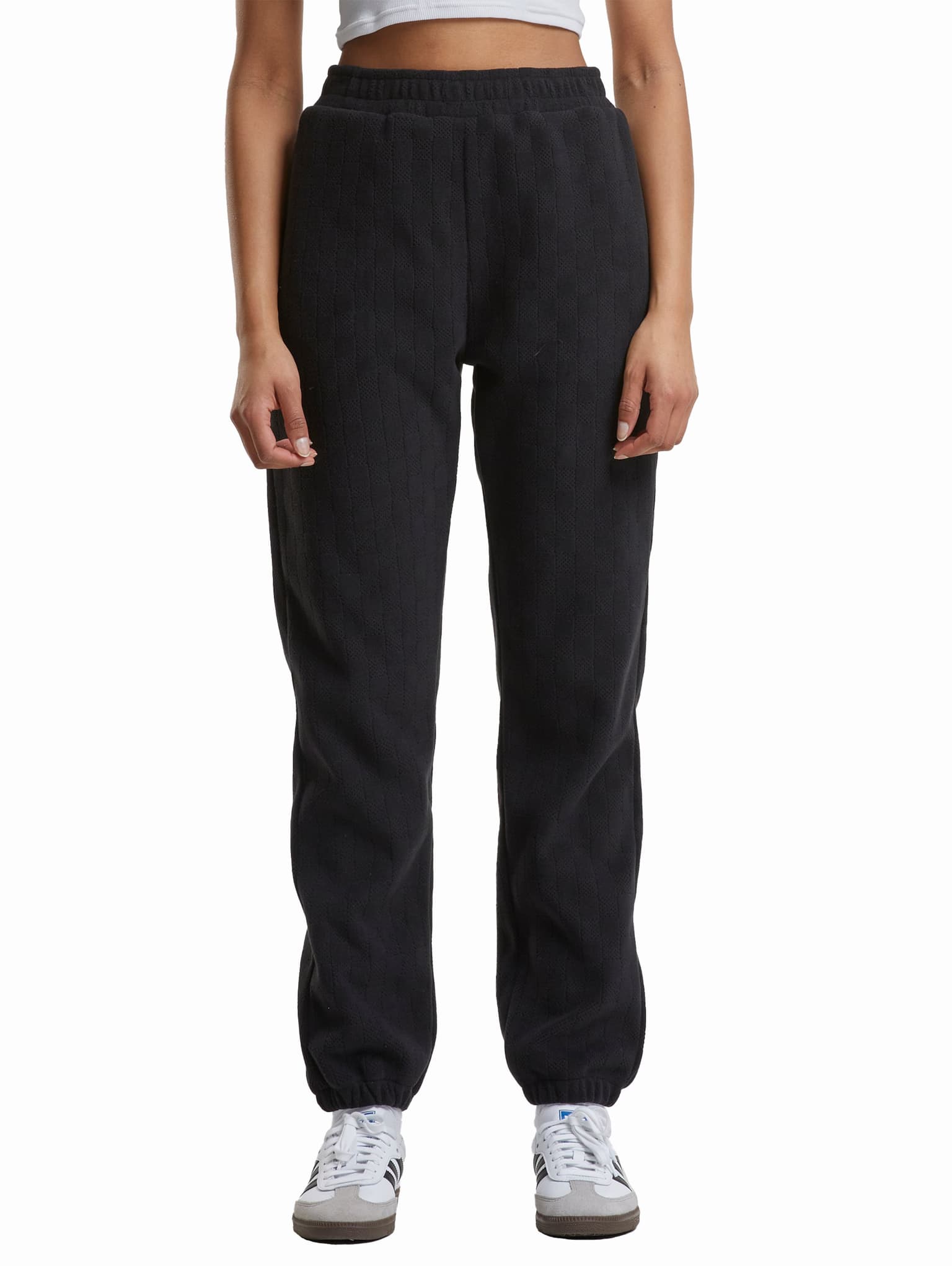Urban Classics Ladies Jacquard Velvet Sweatpants – Bild 2