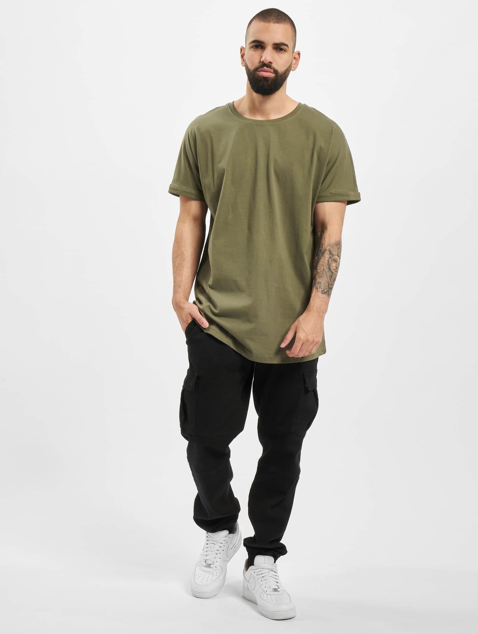 Urban Classics Long Shaped Turnup Tee – Bild 4