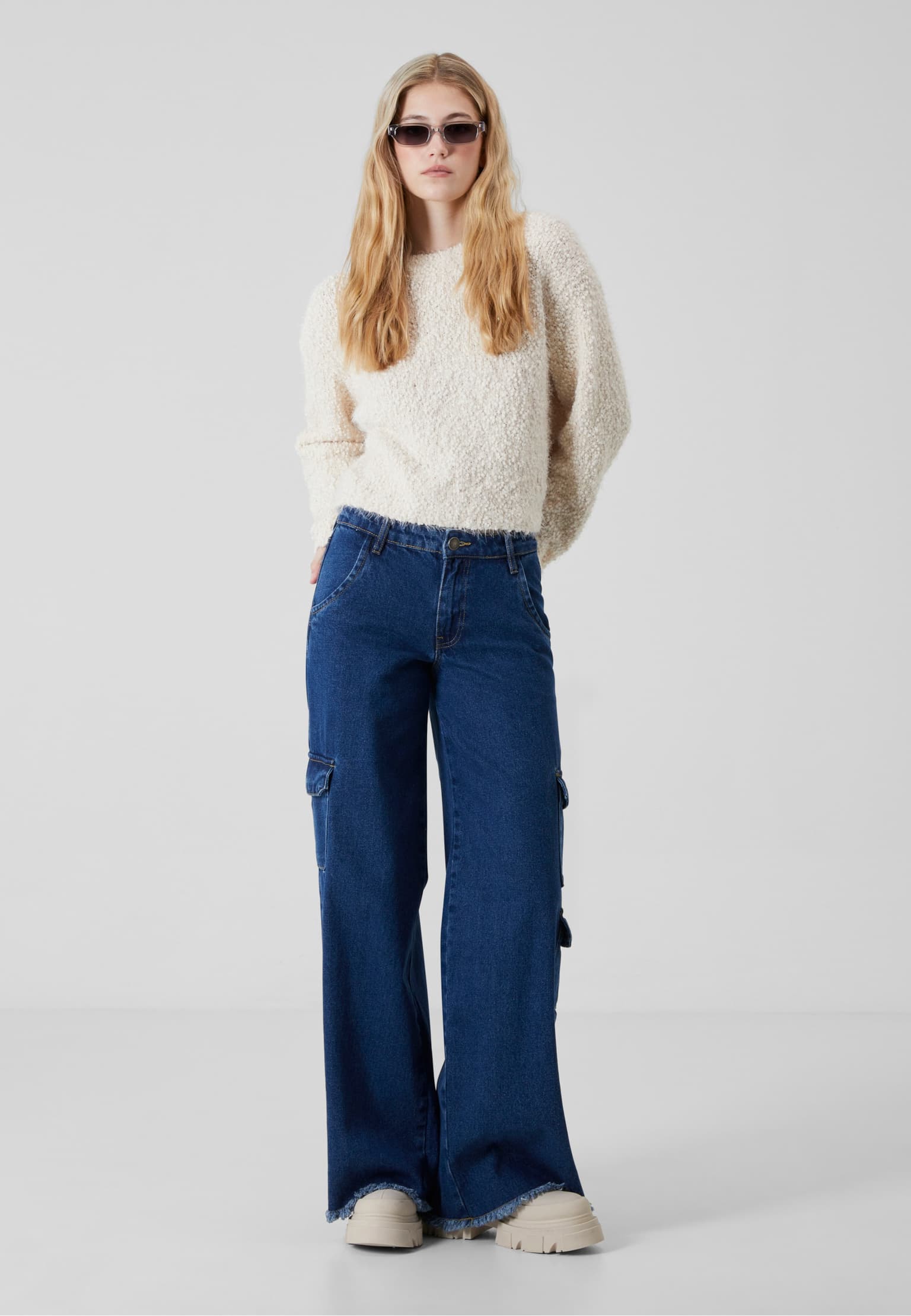 Noisy May NMSASSY L/S O-NECK KNIT FWD – Bild 3