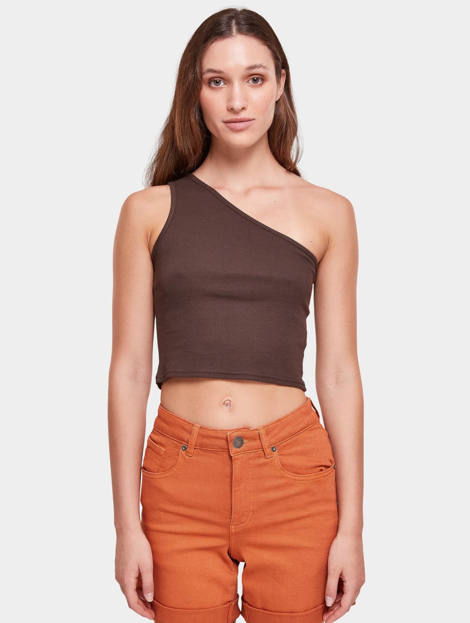 Urban Classics Ladies Cropped Asymmetric Top – Bild 3