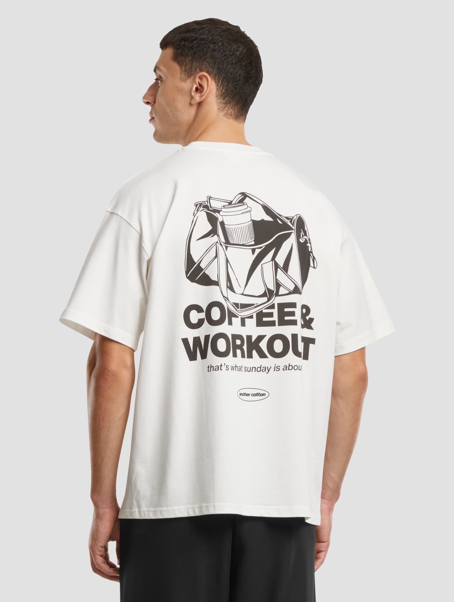 Another Cotton Lab Coffee and Workout Oversized T-Shirt – Bild 2