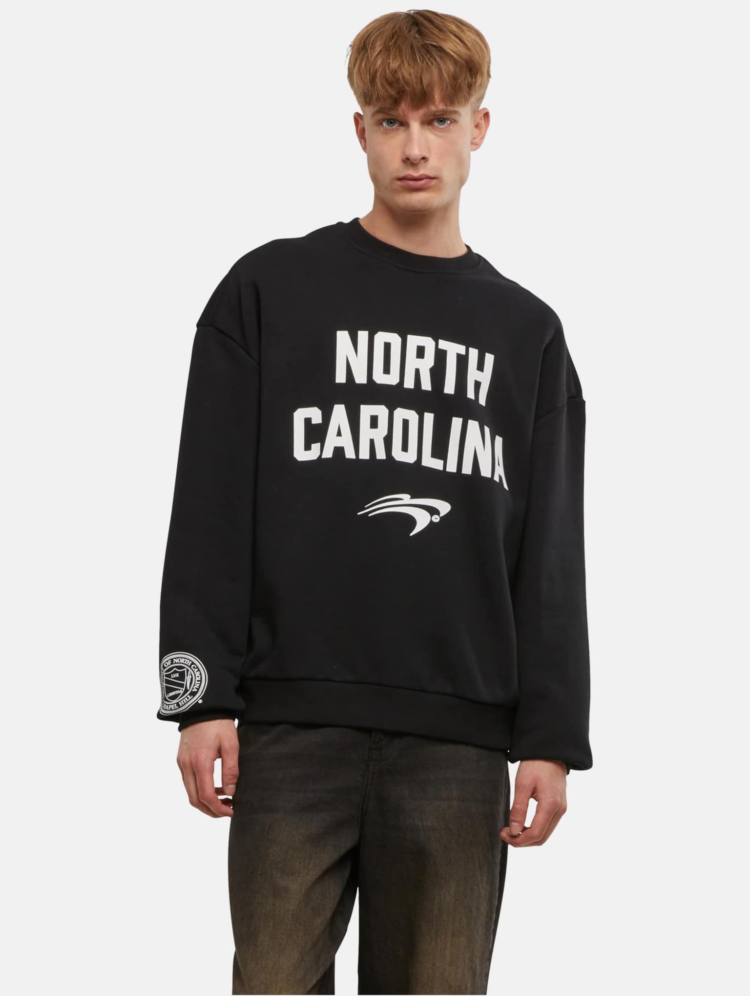 Mister Tee Upscale North Carolina Bold Faced Oversize Crewneck