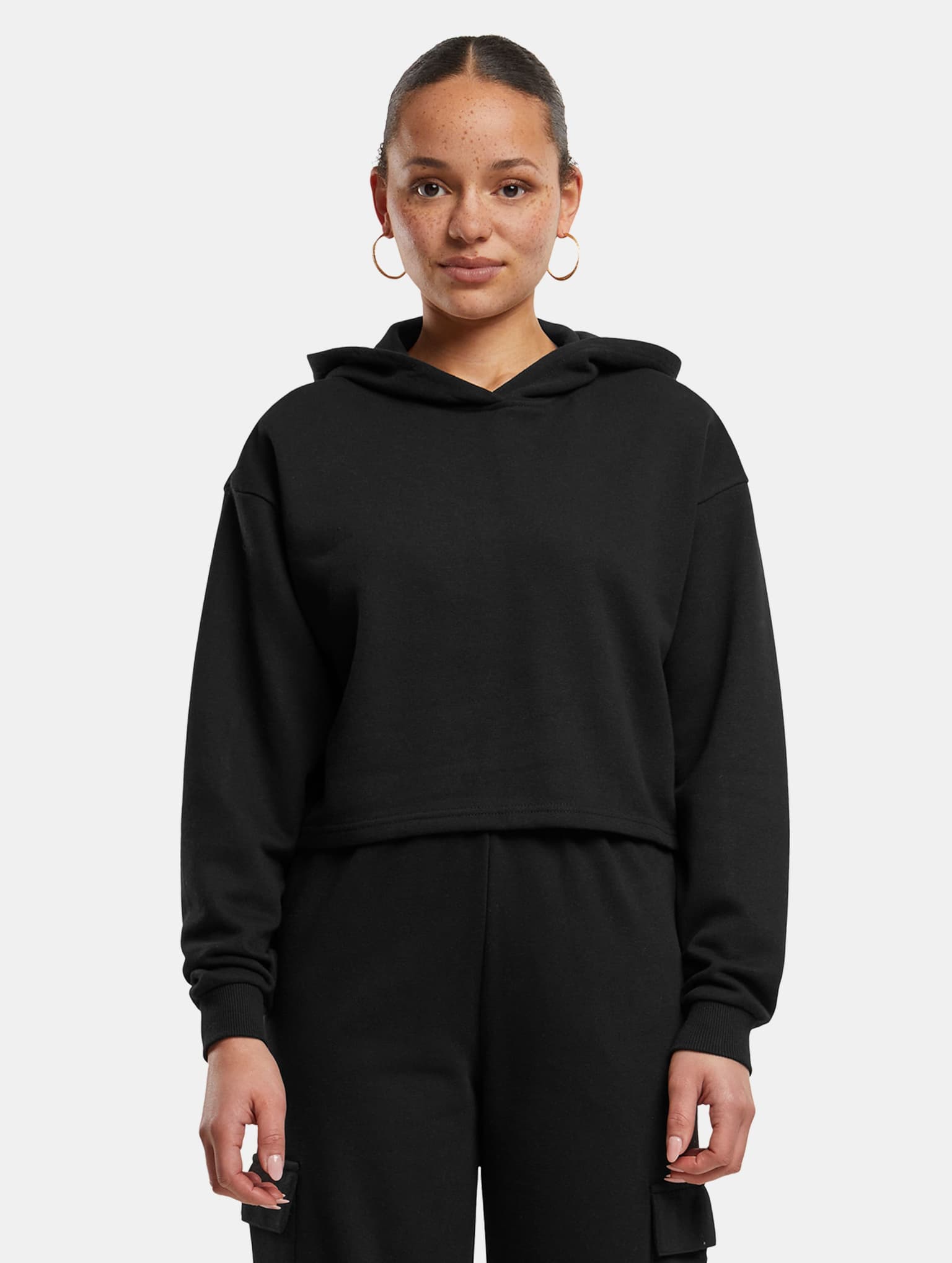 Urban Classics Ladies Oversized Cropped Light Terry Hoodie – Bild 3