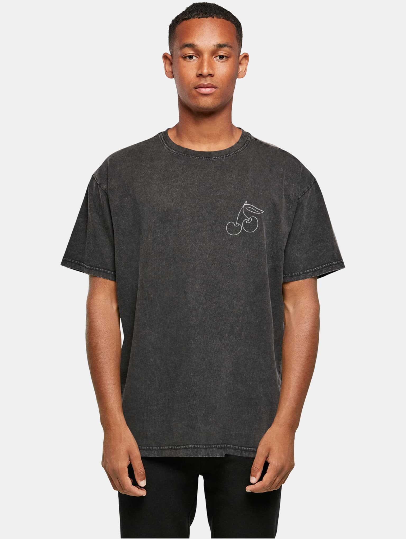 Merchcode POD Cherry Acid Washed Oversize Tee