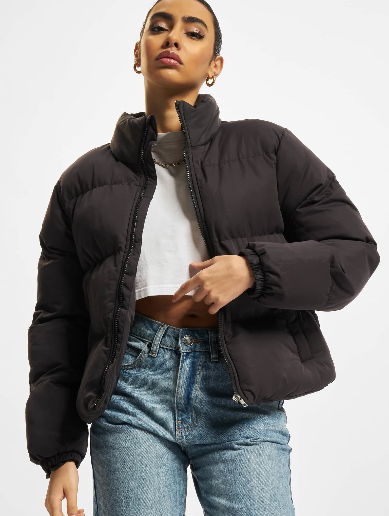 Urban Classics Ladies Short Peached Puffer Jacket