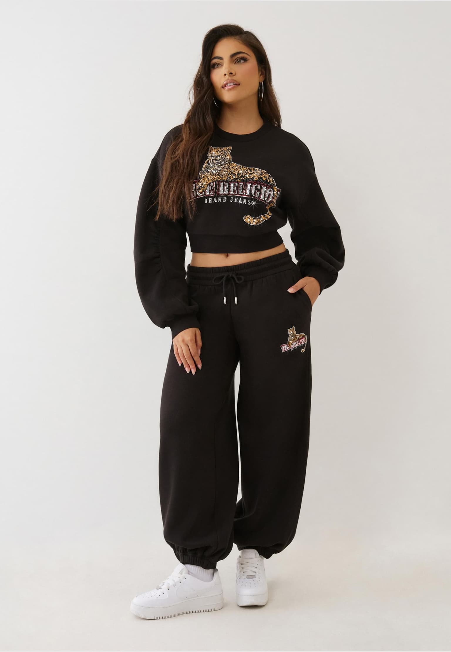 True Religion CRYSTALS LEOPARD BAGGIE JOGGER – Bild 4