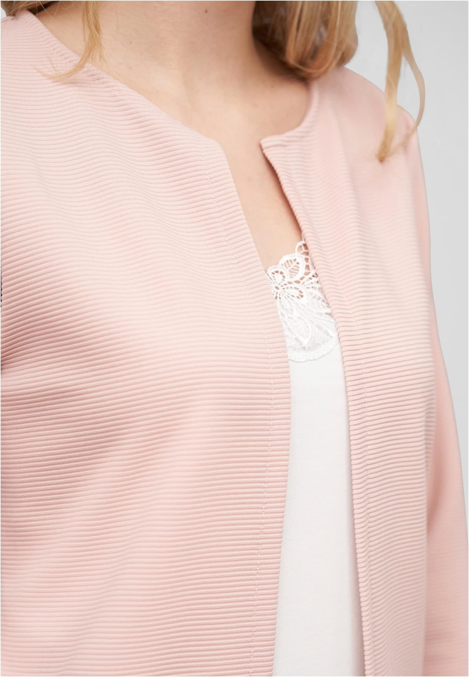 Cloud5ive Damen Strickjacke offener ribbed Cardigan – Bild 3