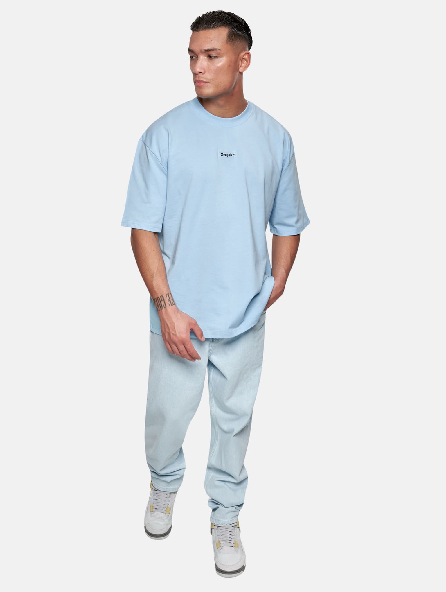 Dropsize Heavy Oversize Front Rubber Patch T-Shirt – Bild 3