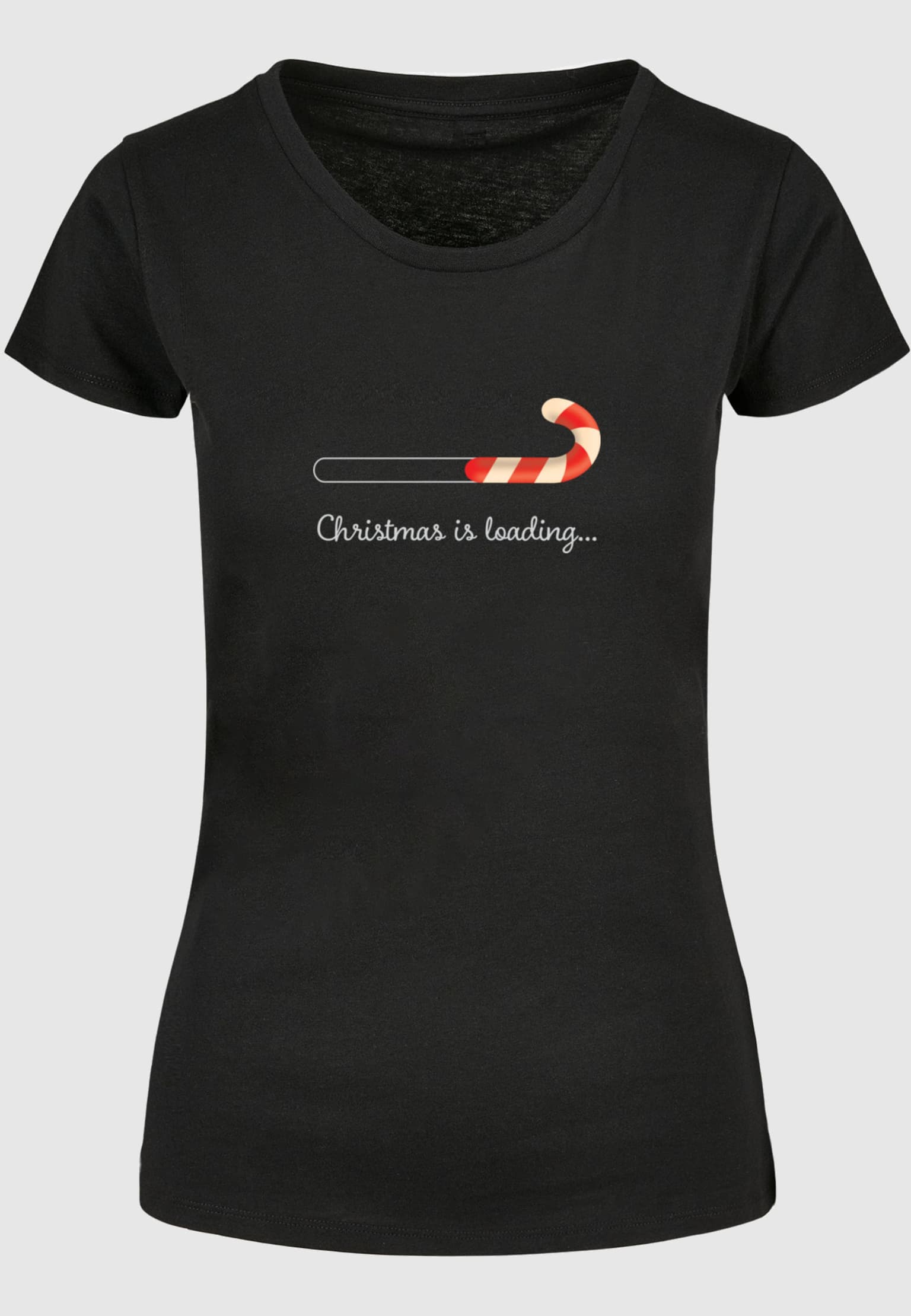 Merchcode Ladies Christmas Loading Basic Tee