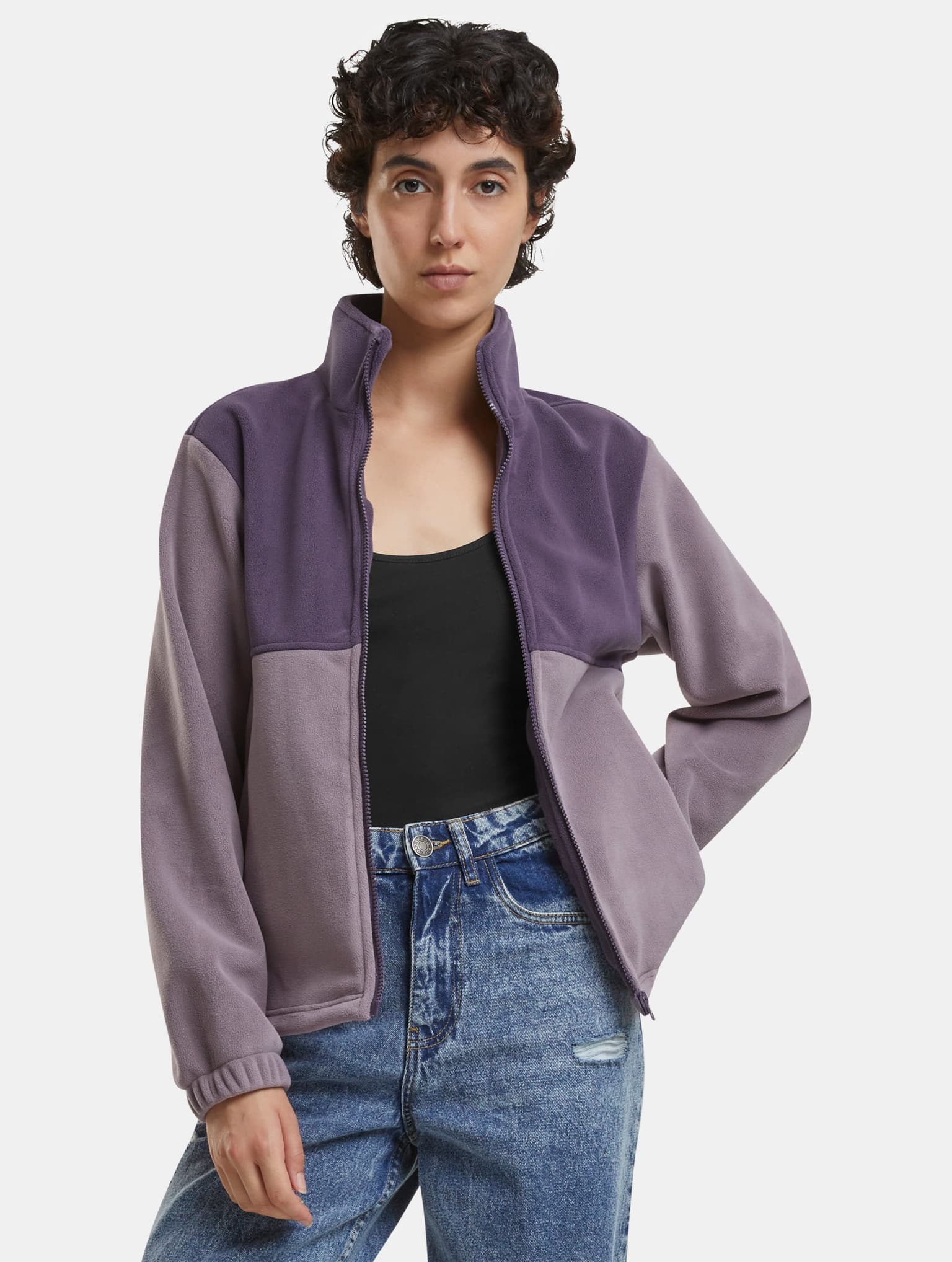 Urban Classics Ladies Double Polarfleece Übergangsjacke
