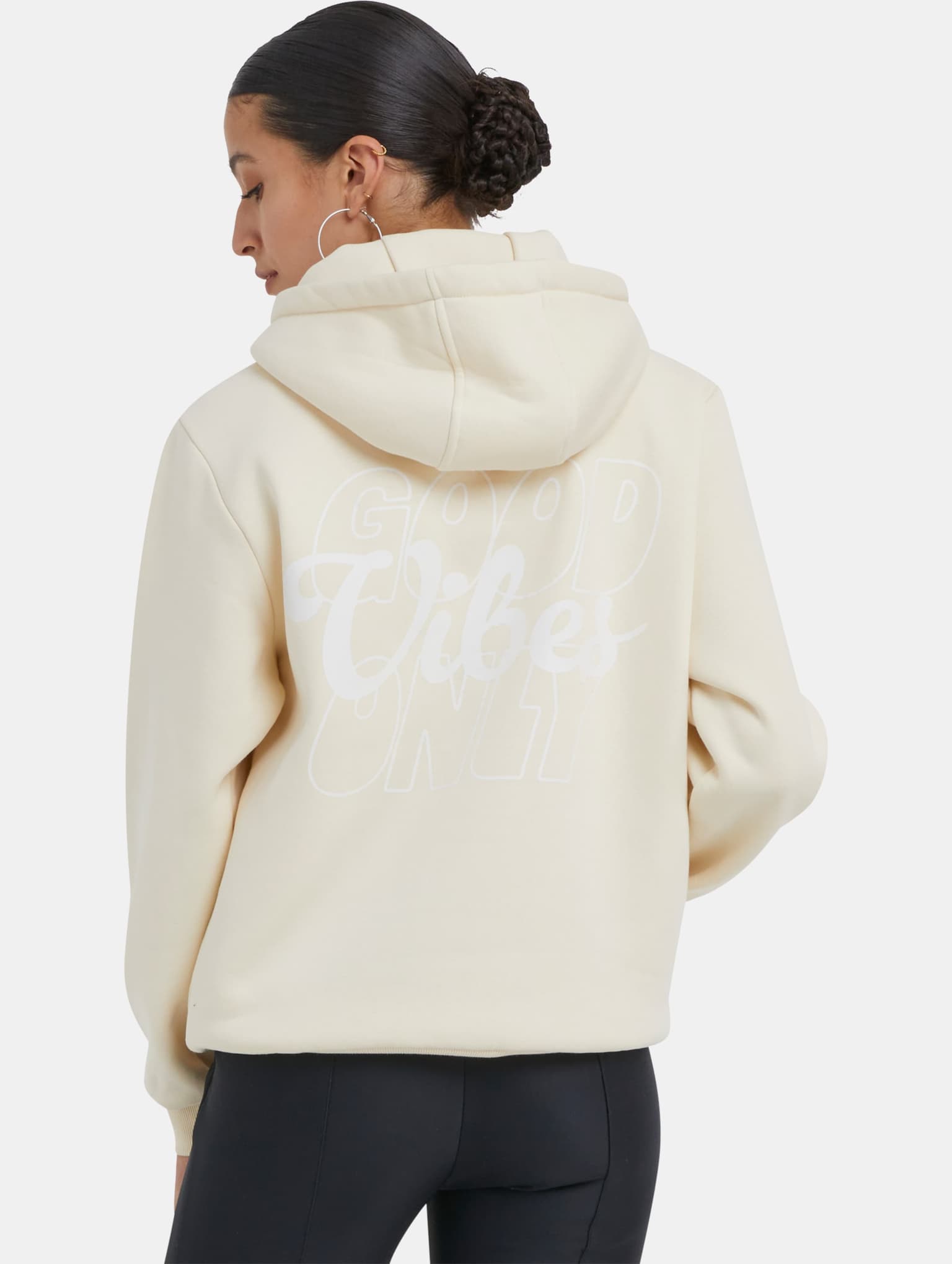 Miss Tee Good Vibes Ladies Fluffy Hoody – Bild 2
