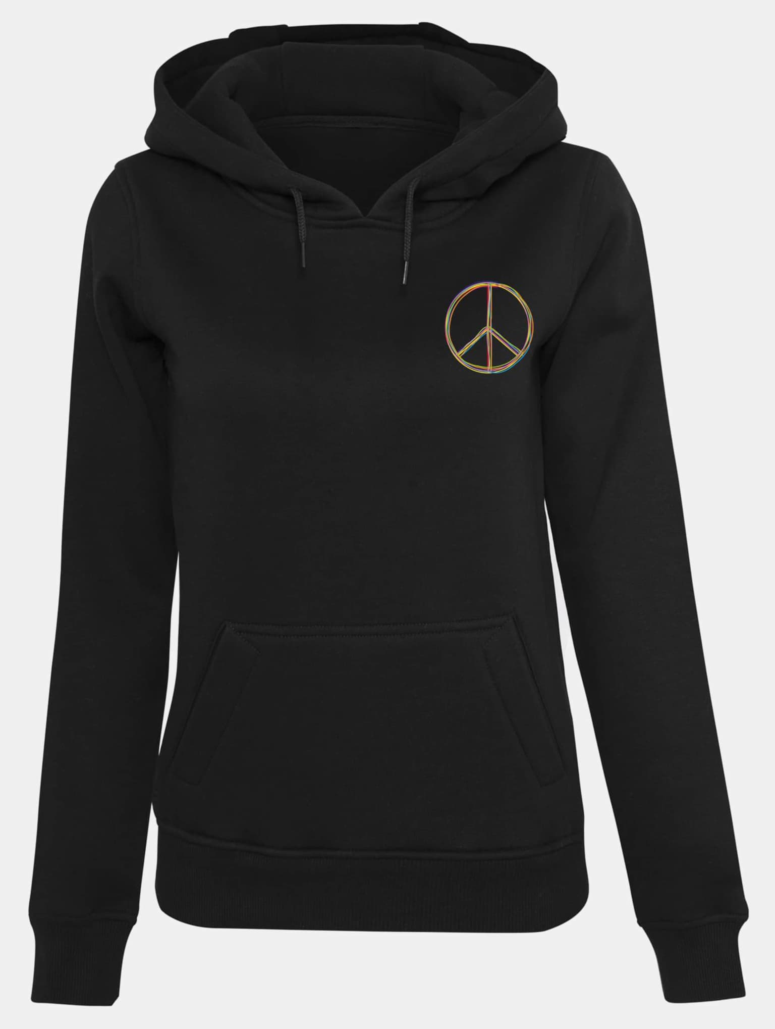 Merchcode Peace_Multicolor with Ladies Heavy Hoody – Bild 3