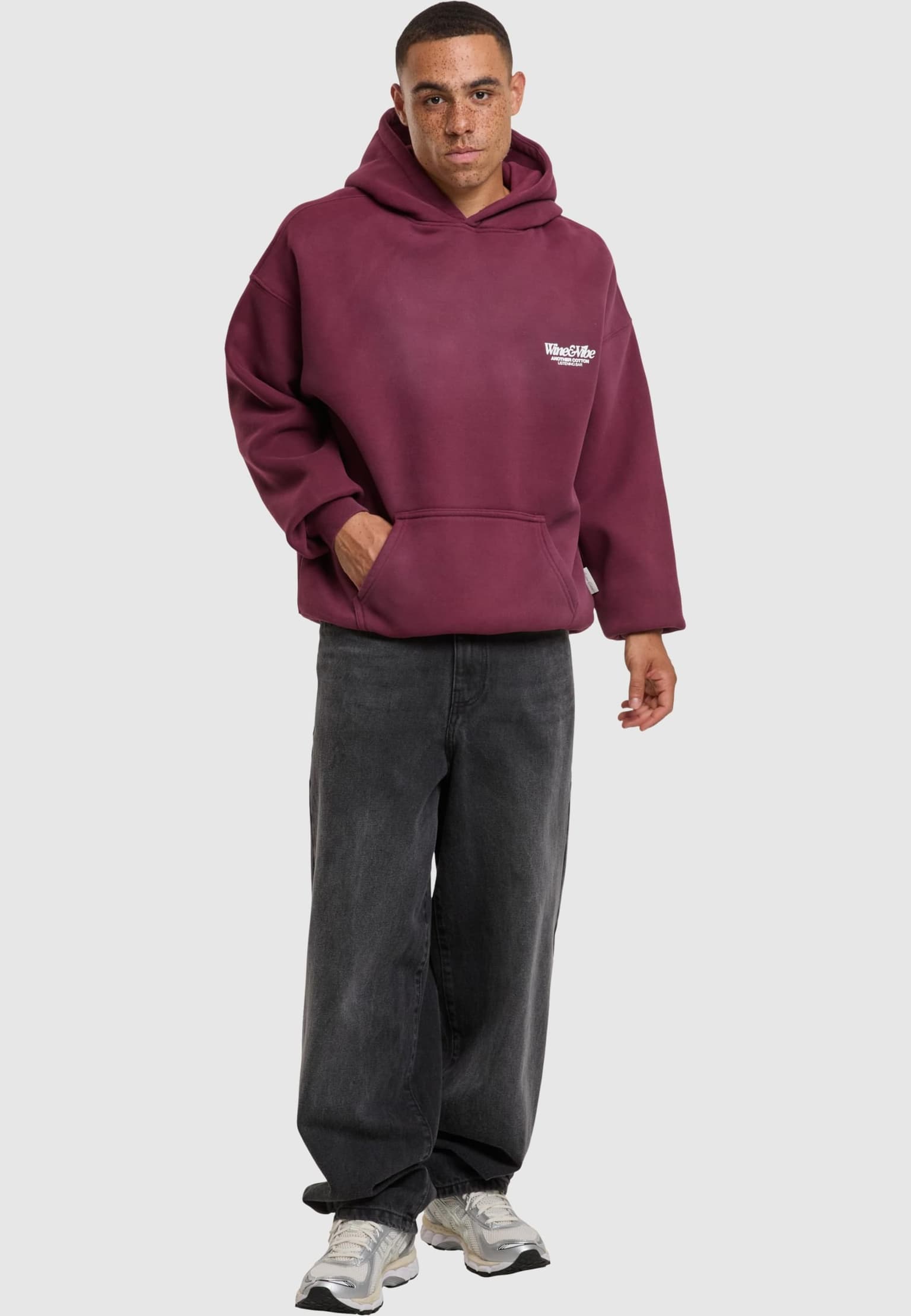 Another Cotton Lab Wine & Vibe Washed Hoodie – Bild 4