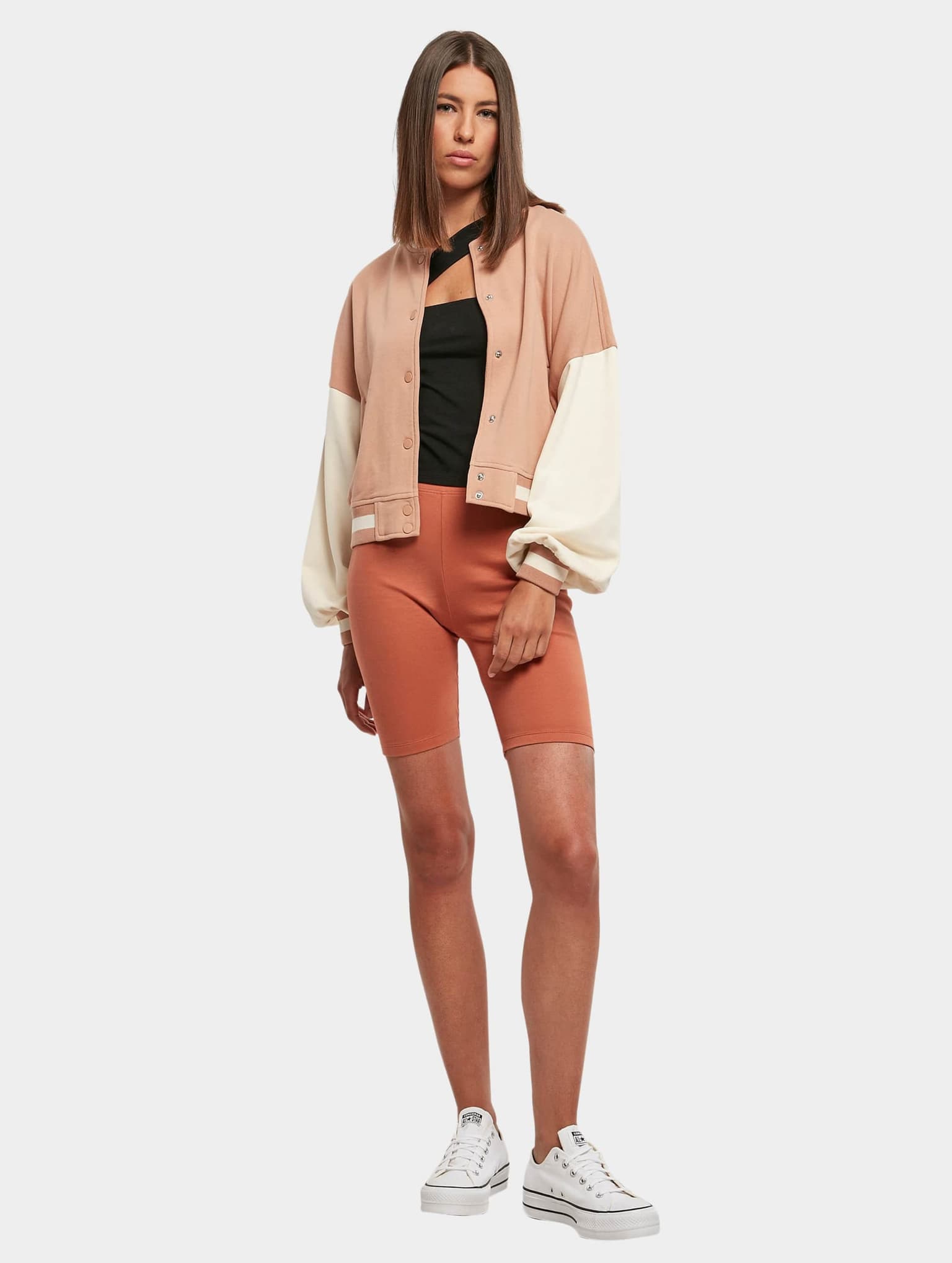 Urban Classics Ladies Oversized 2 Tone College Terry Jacket – Bild 4