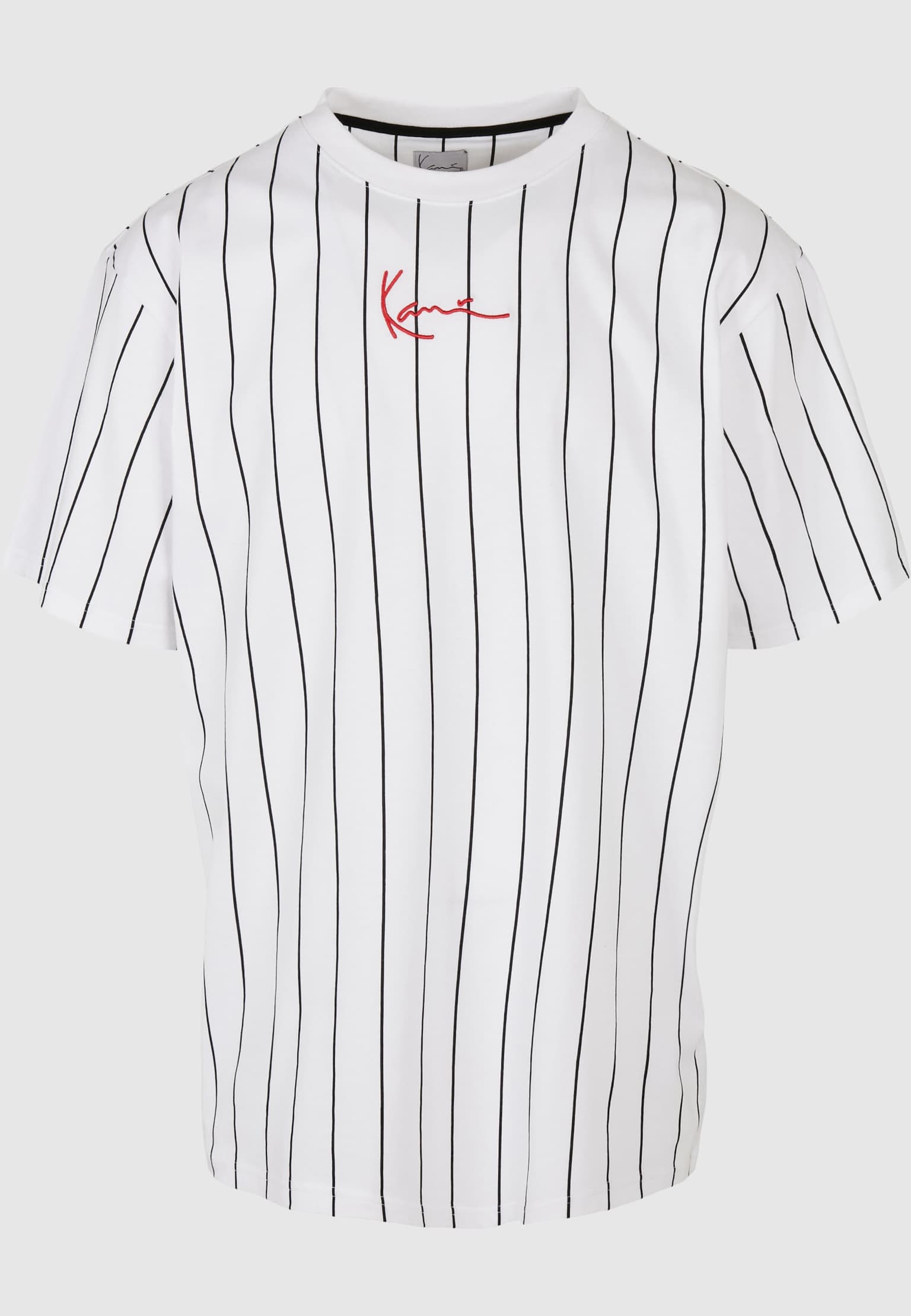 Karl Kani Small Signature Pinstripe Tee white – Bild 4