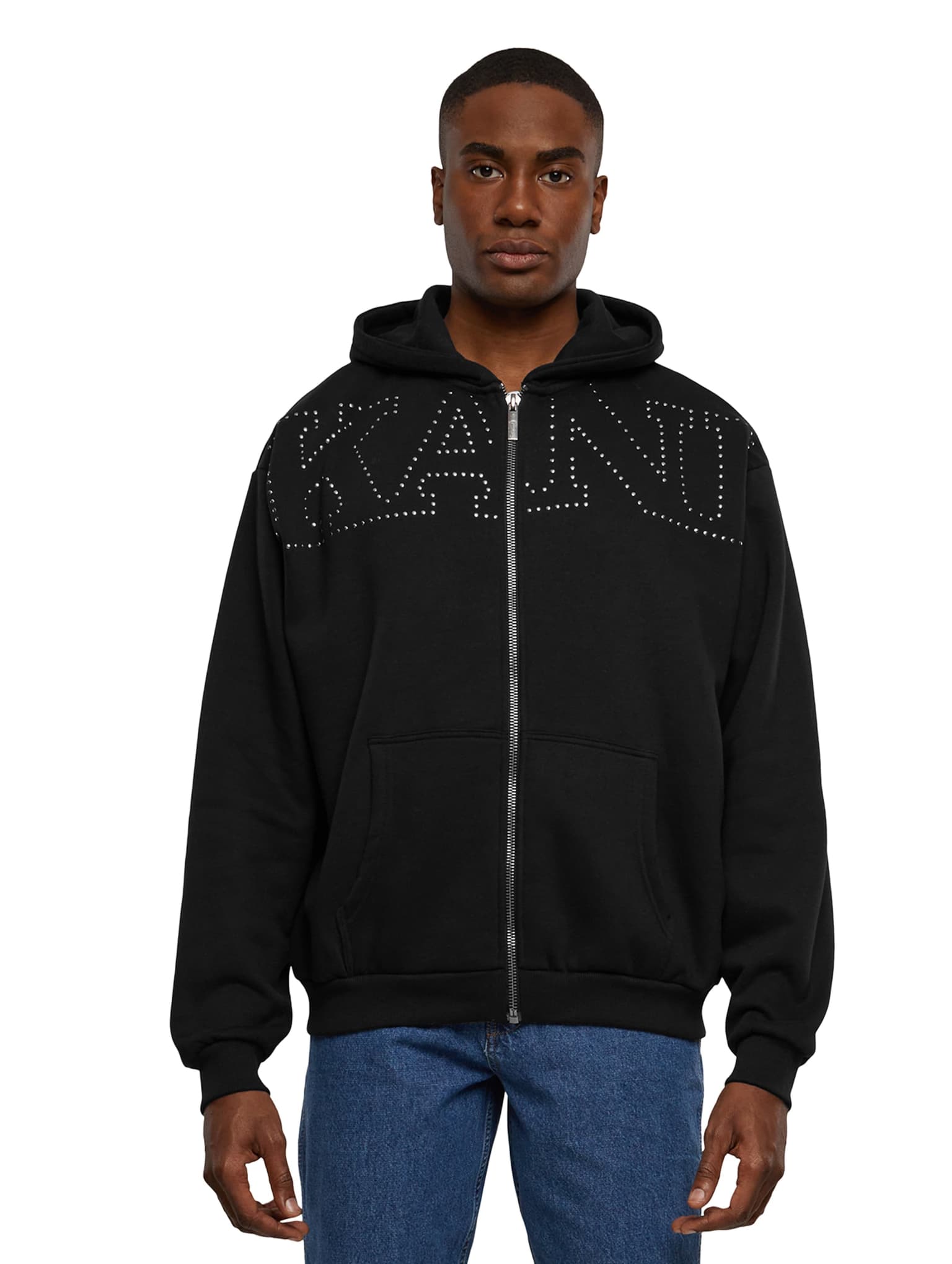 Karl Kani Studded Retro OS Full Zip Hoodie – Bild 2
