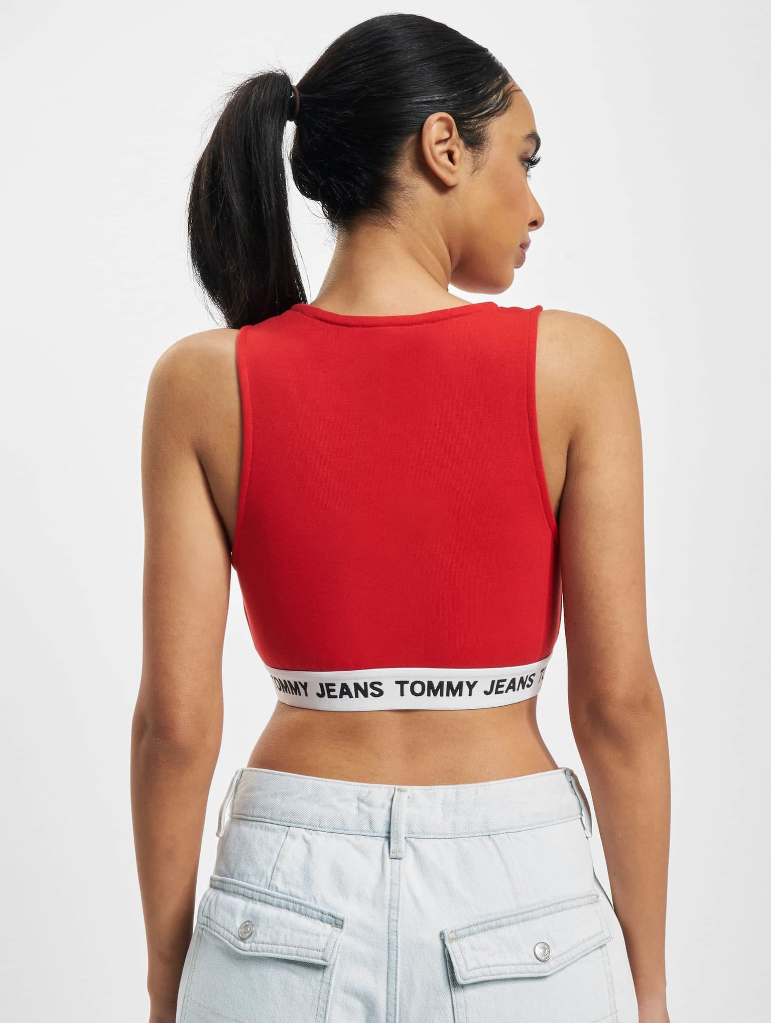 Tommy Jeans Super V-Logo Waistband Crop Top – Bild 2