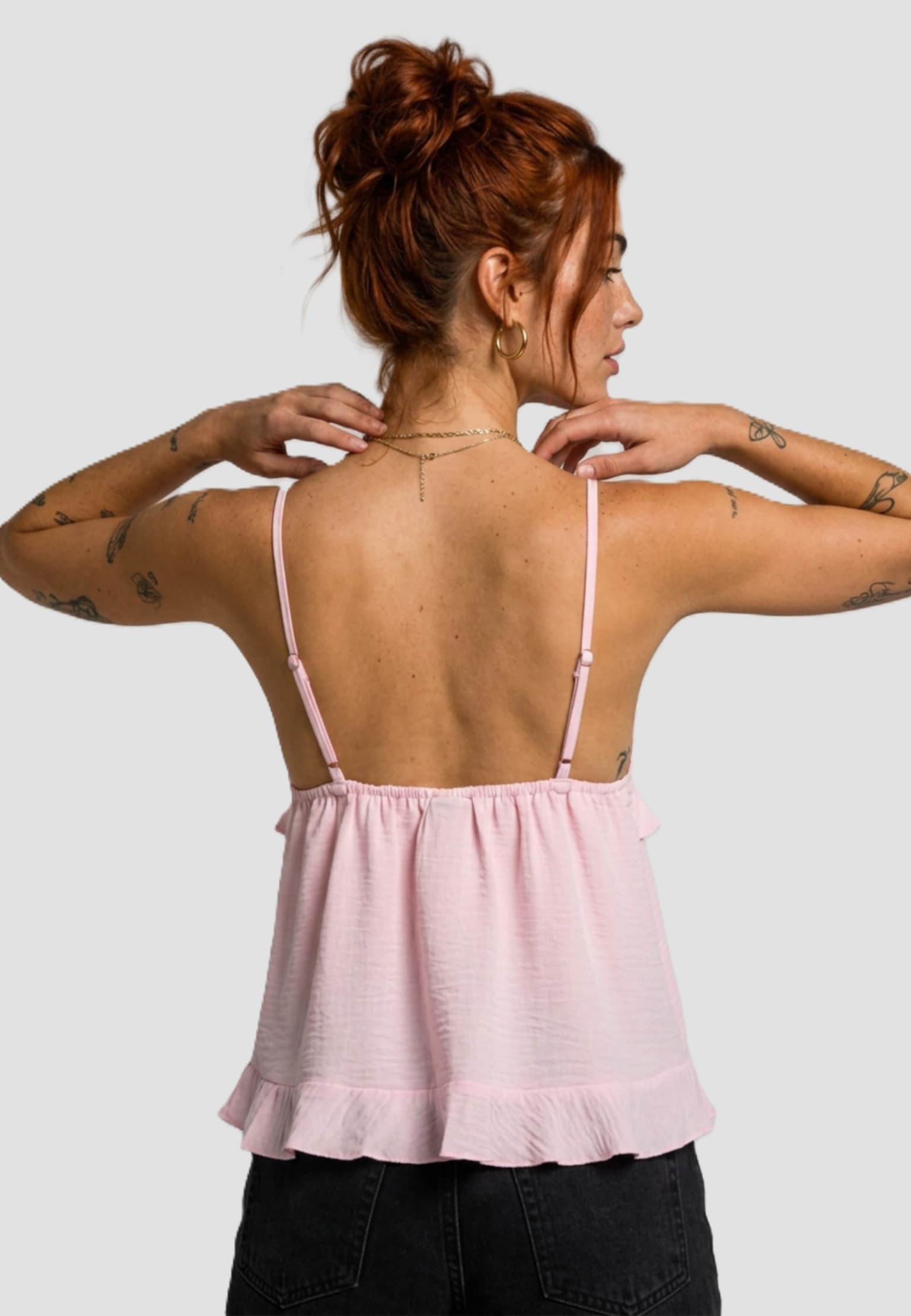 Urban Classics Ladies Ruffled Structured Cami Top – Bild 2