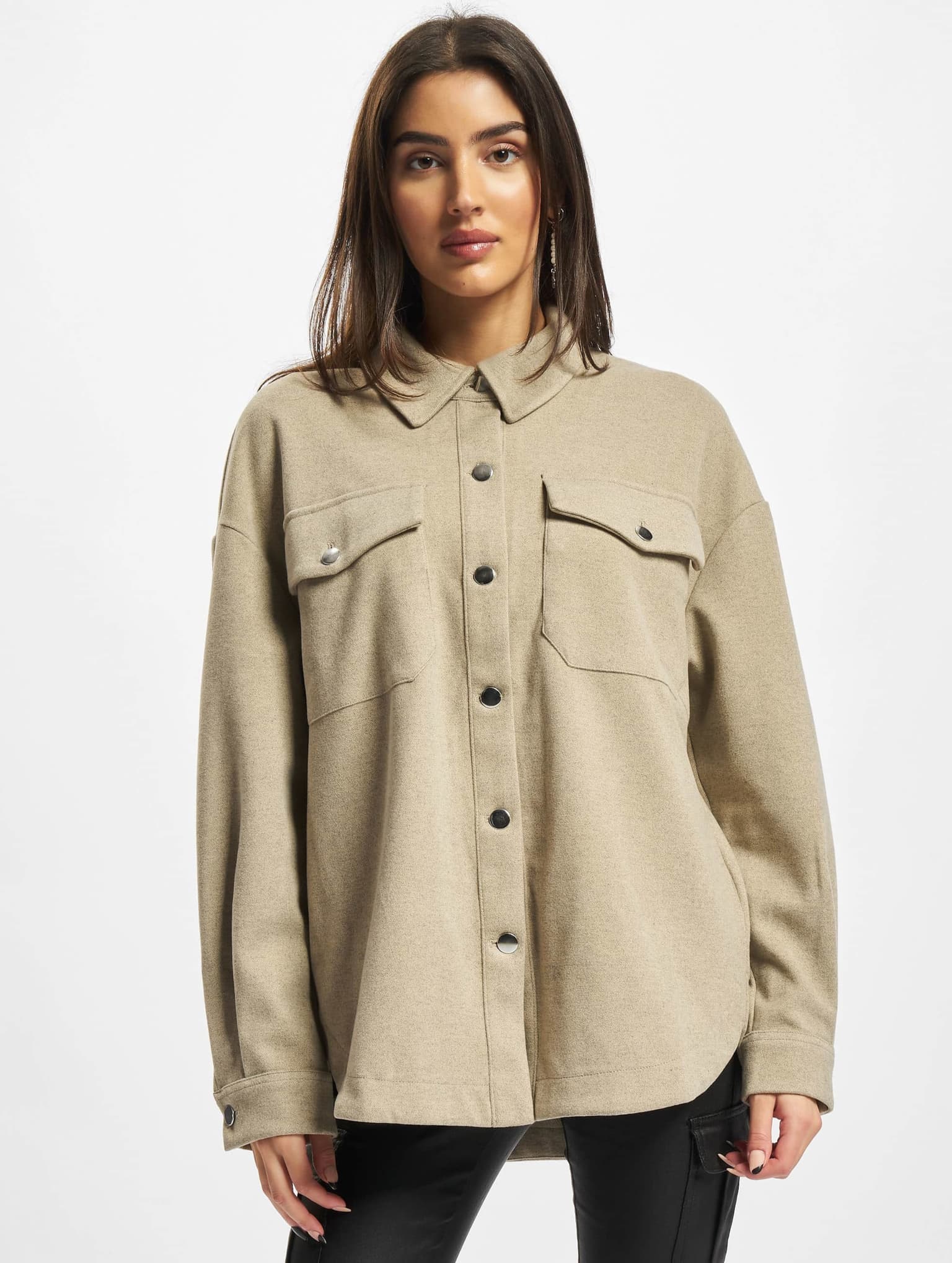 Urban Classics Ladies Classic Overshirt – Bild 3
