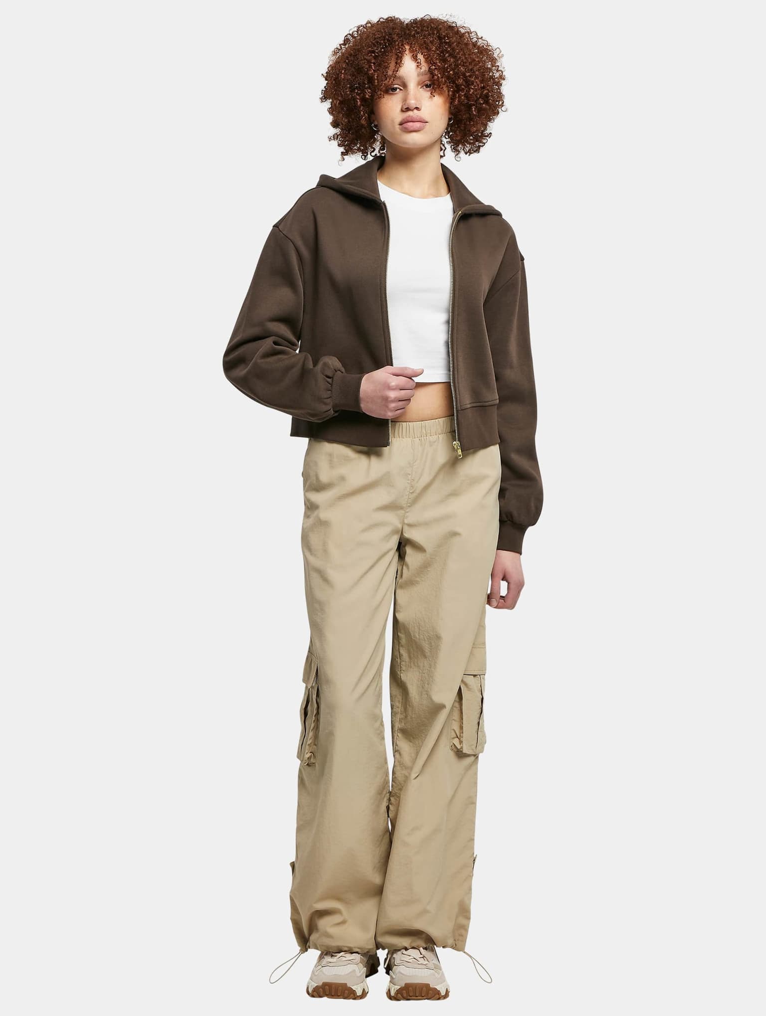 Urban Classics Ladies Short Oversized Zip Jacket – Bild 4