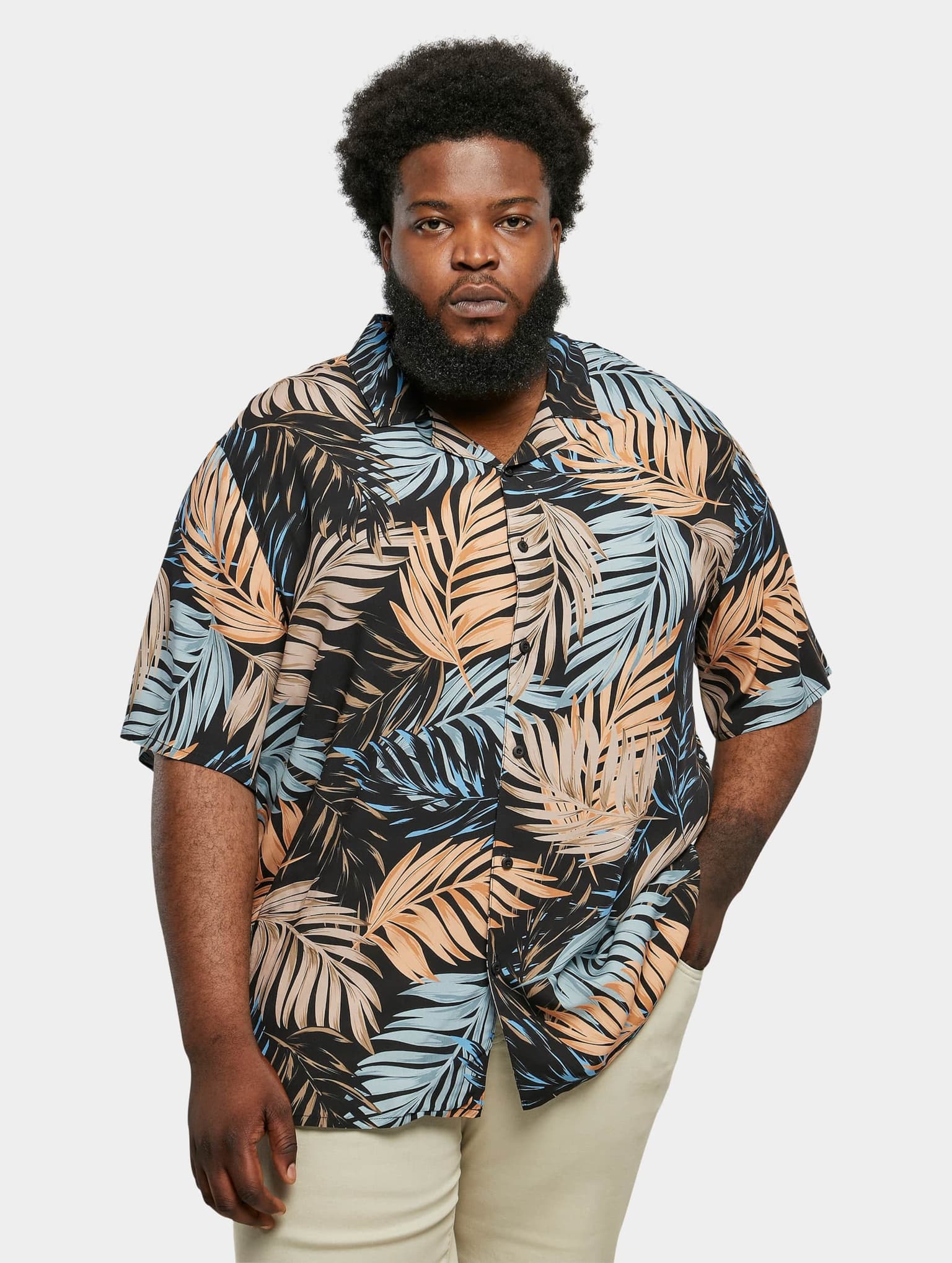 Urban Classics Viscose AOP Resort Shirt