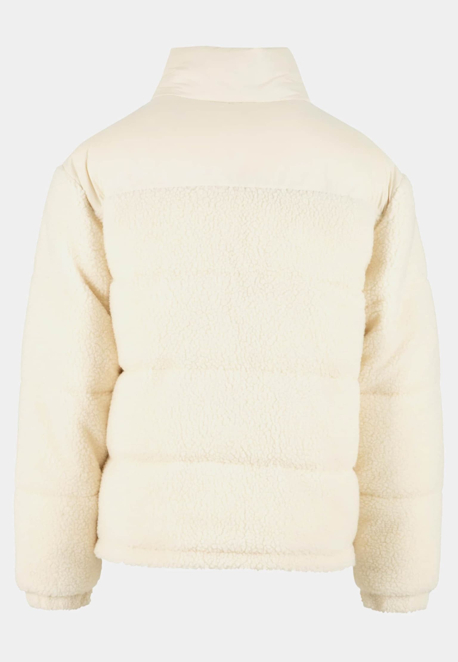 Urban Classics Fabric Mix Teddy Puffer Jacket – Bild 4