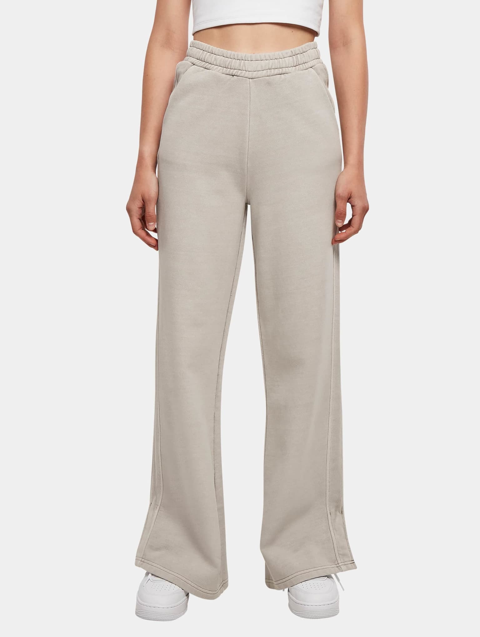 Urban Classics Ladies Heavy Terry Garment Dye Slit Pants – Bild 3