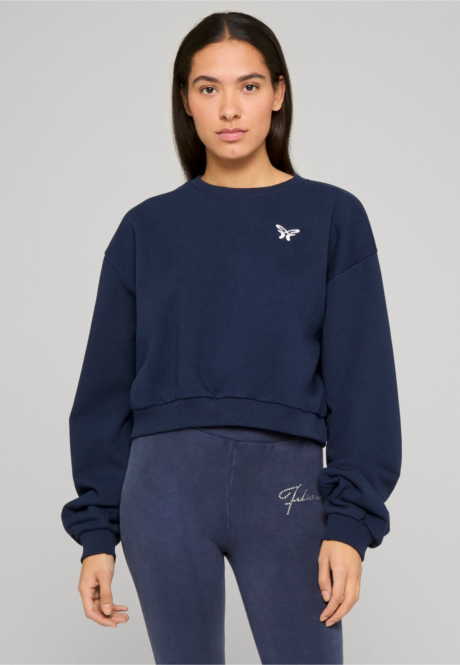 Felicious Cropped Terry Crewneck