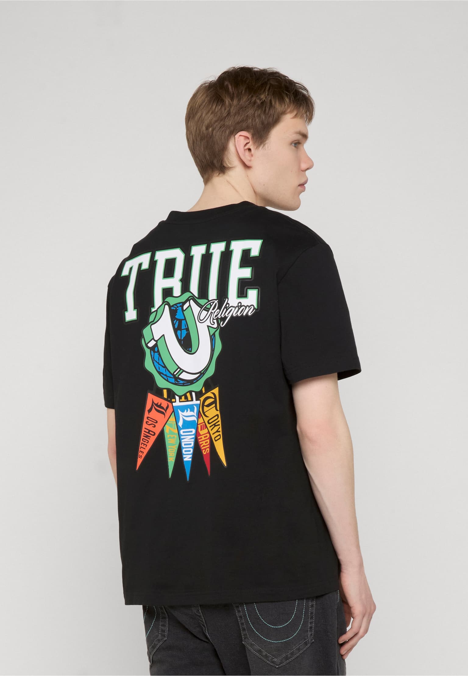 True Religion SS HS PENNANTS TEE – Bild 2