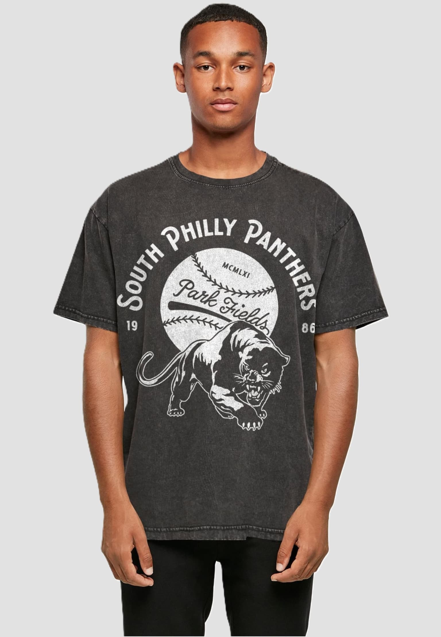 Merchcode Park Fields - South Philly Panthers Acid Washed Oversize Tee