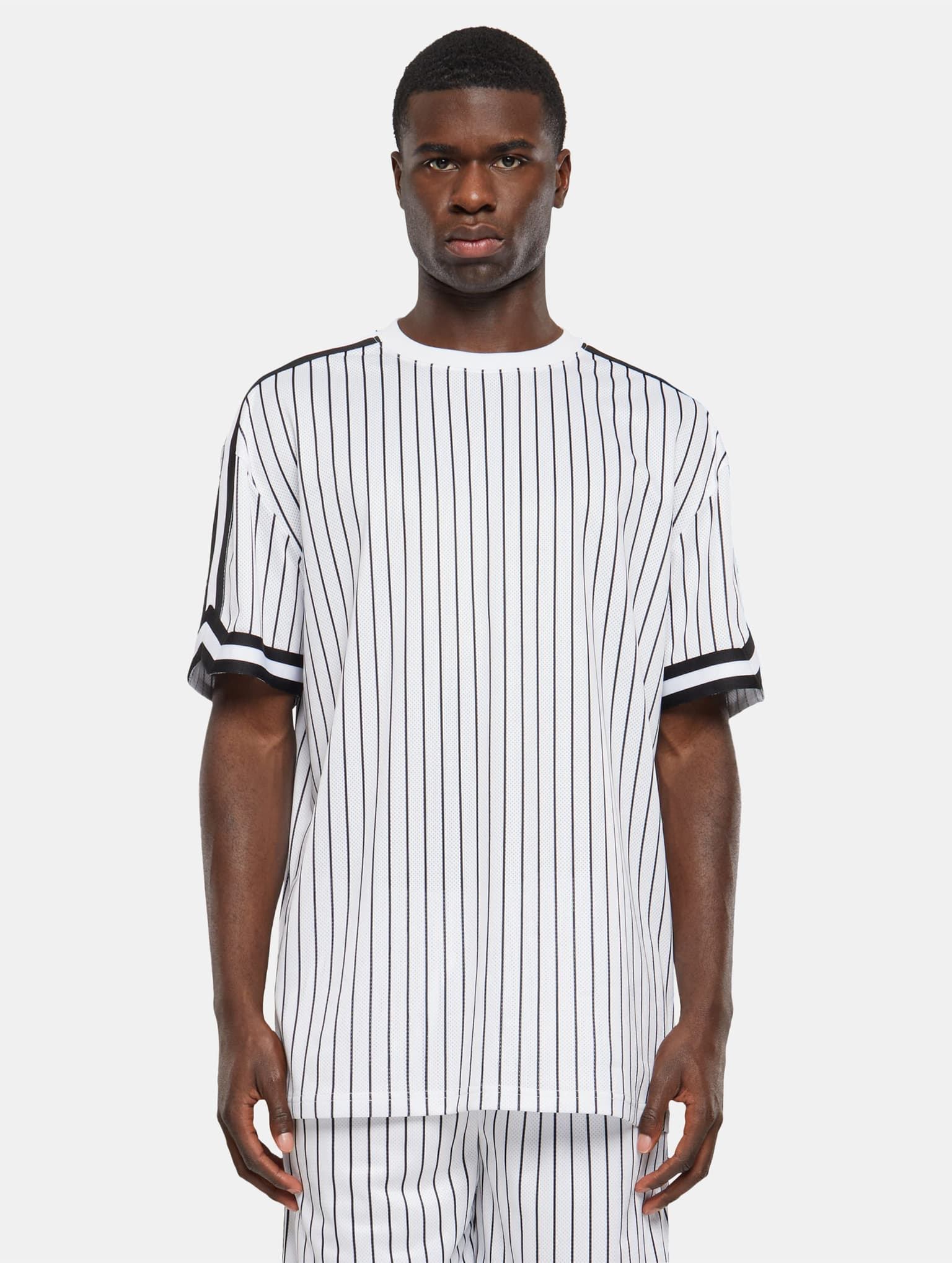 Urban Classics Oversized Striped Mesh T-Shirt