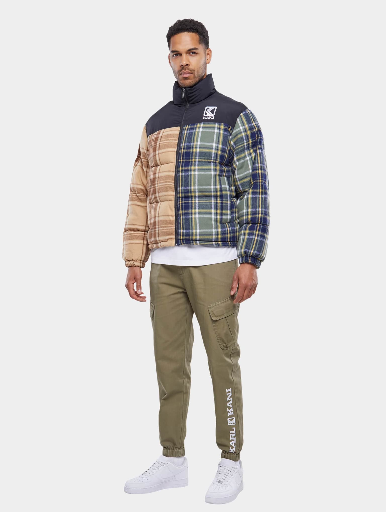 Karl Kani KU233-007-1 KK OG Flannel Block Puffer Jacket – Bild 4