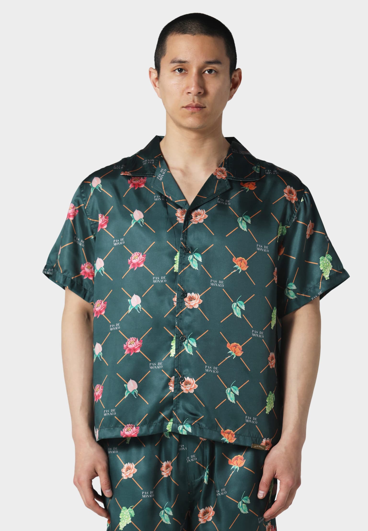 Pas De Monaco FRUIT MONOGRAM CUBAN SHIRT