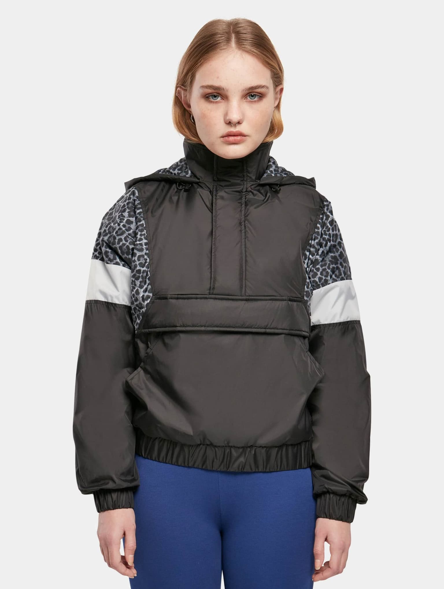 Urban Classics Ladies AOP Mixed Pull Over Jacket – Bild 4