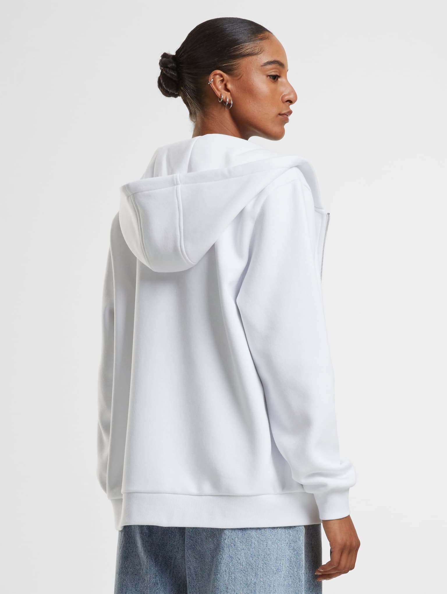 Urban Classics Ladies Fluffy Zip Hoodie – Bild 2