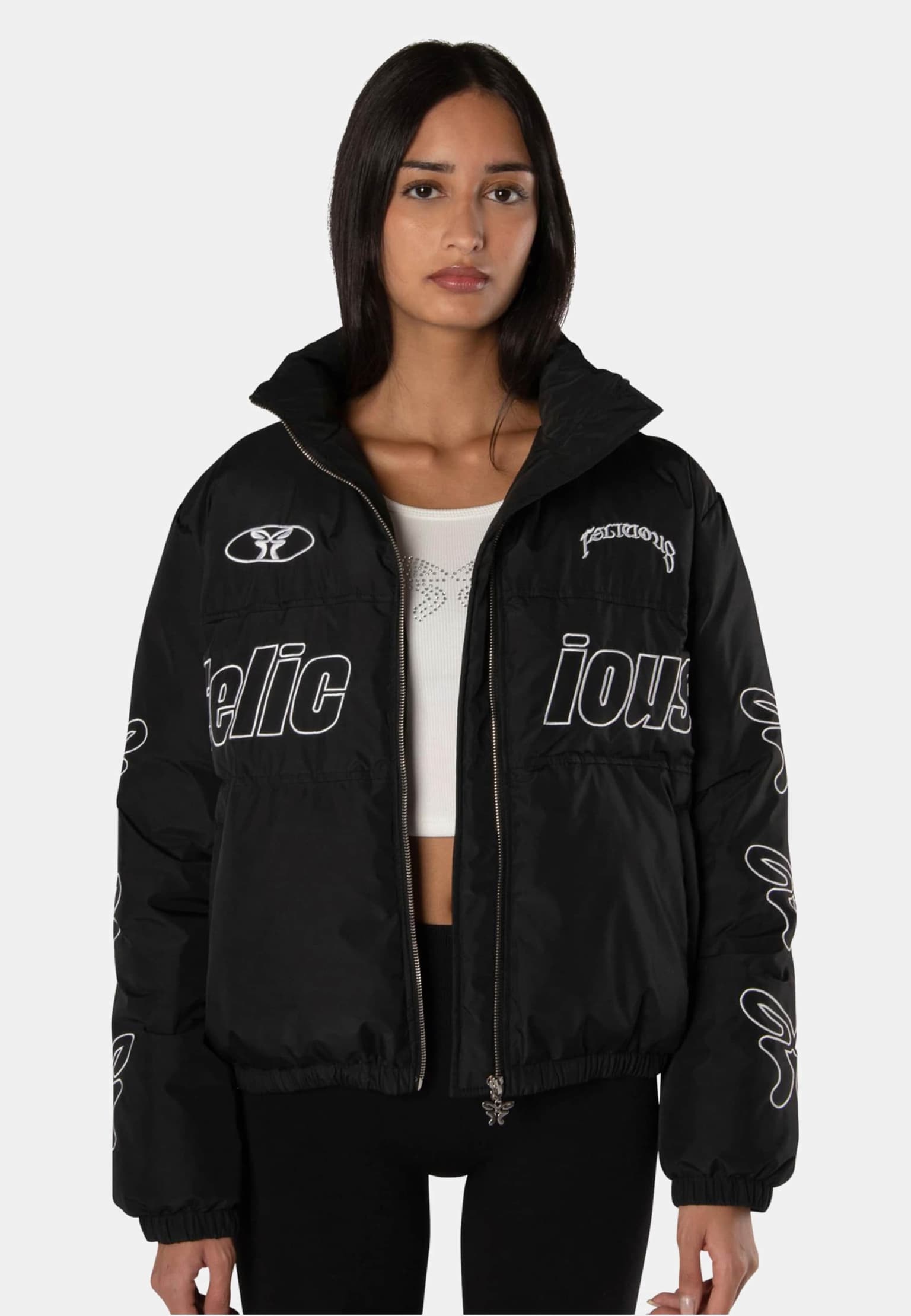 Felicious FELI Cropped Racer Jacket