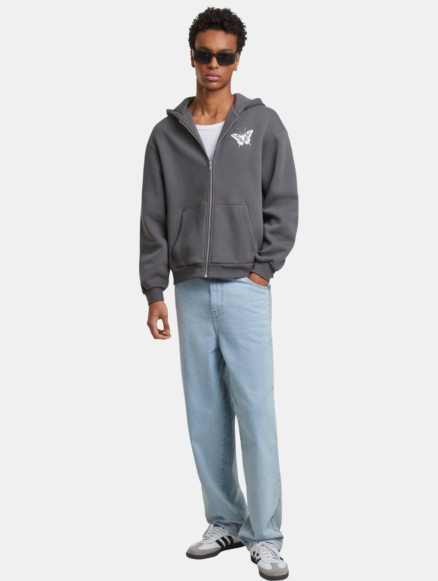 Mister Tee Upscale Let‘s Get Lost Fluffy Zip Hoody – Bild 4