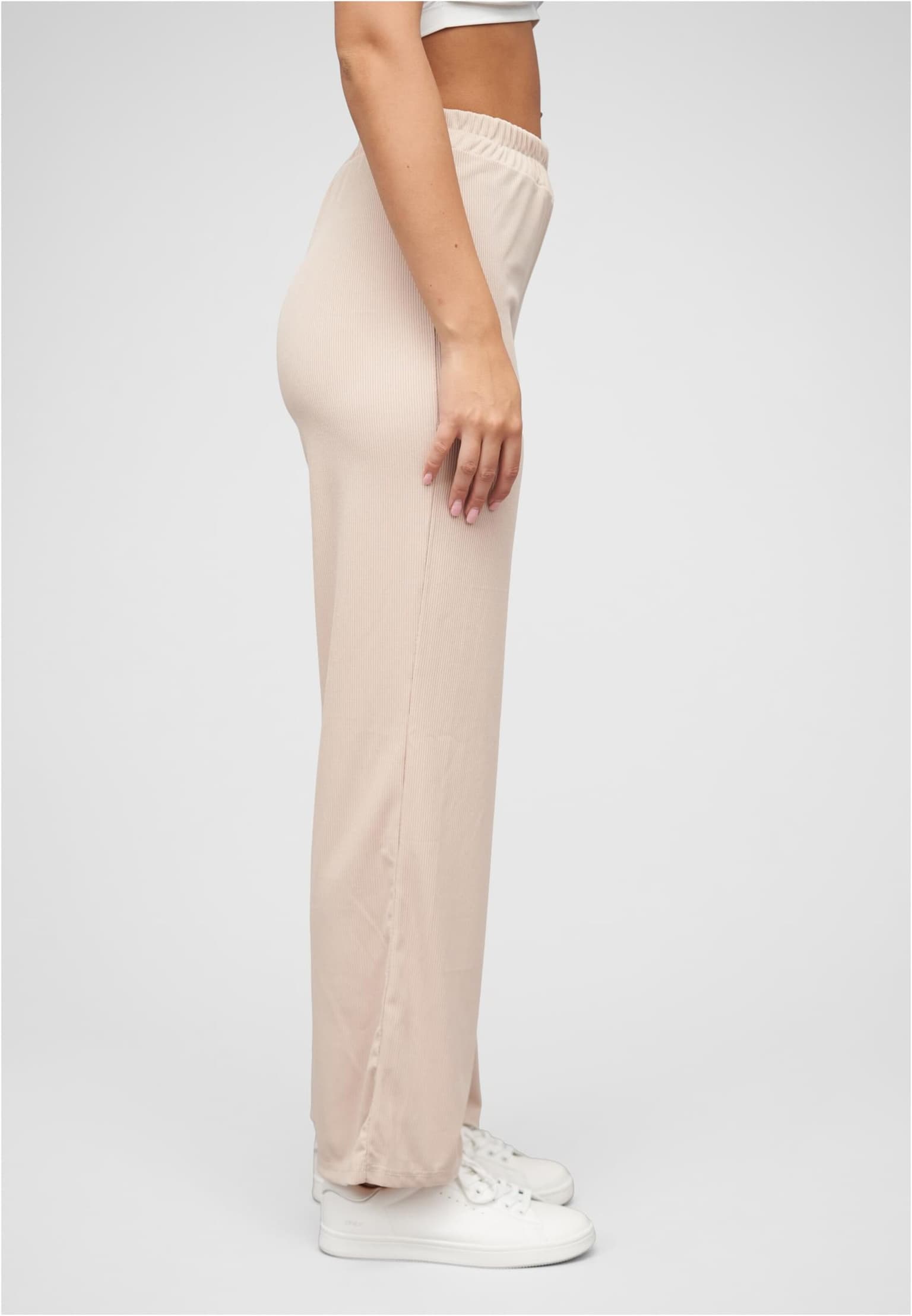 Cloud5ive Sommer Hose mit weitem Beinschnitt und Ribbed Material – Bild 4