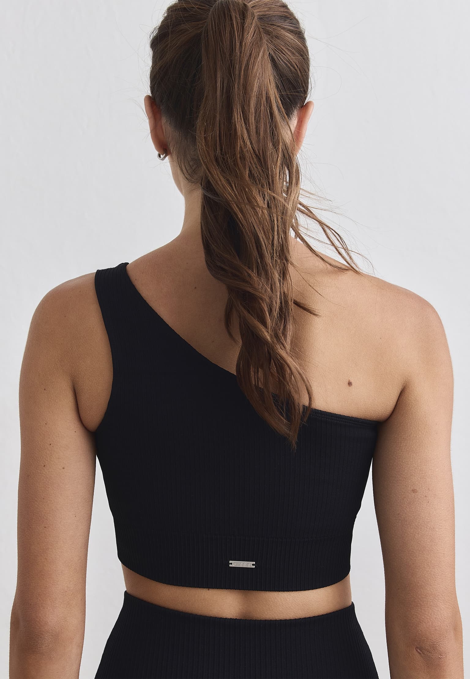 aimn Ribbed Seamless One Shoulder Bra – Bild 2