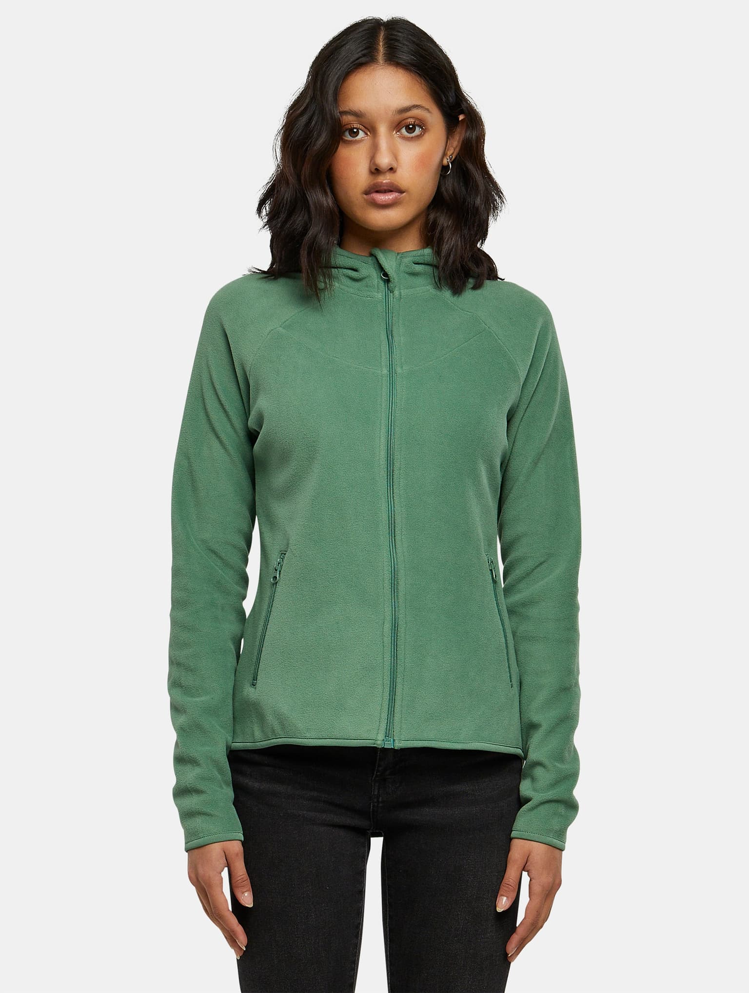 Urban Classics Ladies Polar Fleece Zip Hoody – Bild 3