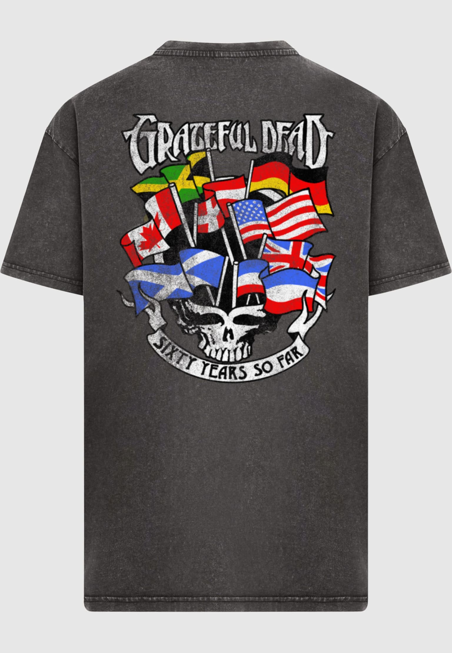 Merchcode Grateful Dead Sixty Years so far Acid Wash Oversize Tee – Bild 4
