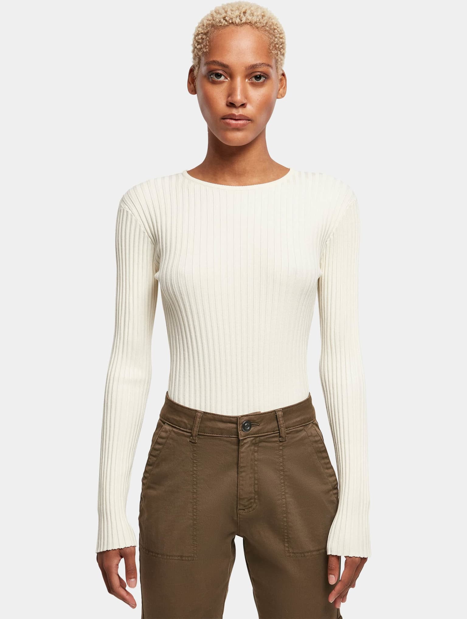 Urban Classics Ladies Rib Knit Longsleeve Body – Bild 3