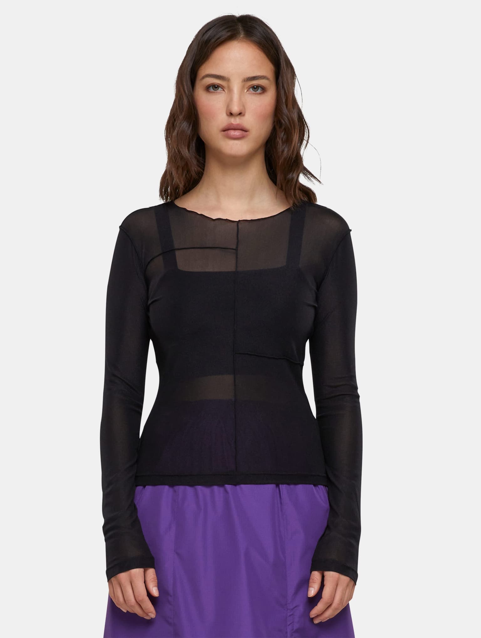 Urban Classics Ladies Exposed Seam Mesh Longsleeve – Bild 3