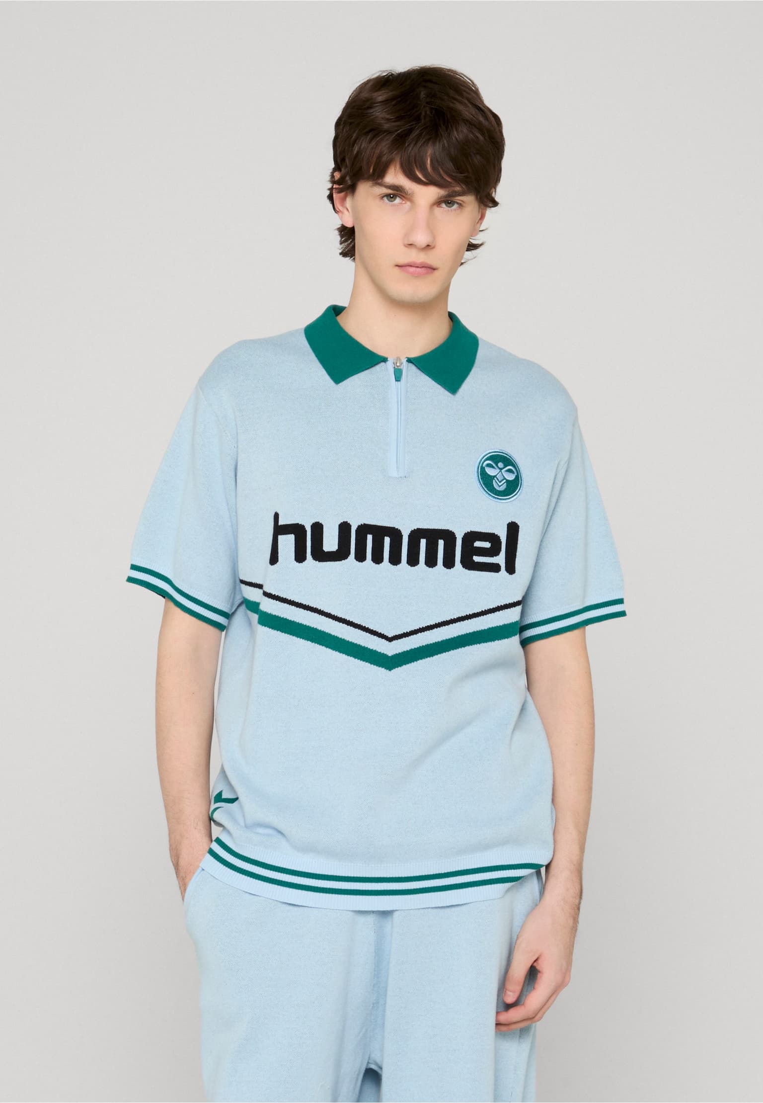 Hummel Knit Half-Zip Polo Shirt